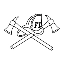 Colour the Firemans Tools